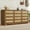 Natural, variant on M optimized 12 Drawer Dresser for Bedroom, Modern Rattan Chest of Drawers, Wood Storage Organizer with Drawers and Handles, for Nursery, Entryway, Living Room