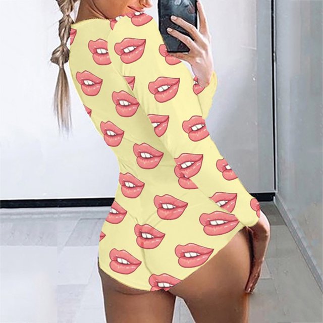 Pantalons Liquidation Combinaison Boutonnée Imprimée Fonctionnelle à Rabat pour Femmes Adultes Jaune TTG