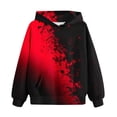 thumbnail image 7 of CYRBOKO Boys Sweatshirts, Casual Long Sleeve Gradient Printed Hooded Pullover Tops Red Size 3-14 T, 7 of 7