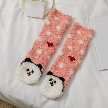 

6 pairs * 1 Pair Of Women Casual Animal Print Cotton Pattern Lady Socks Tube Comfortable Socks socks for girls 10-12 years