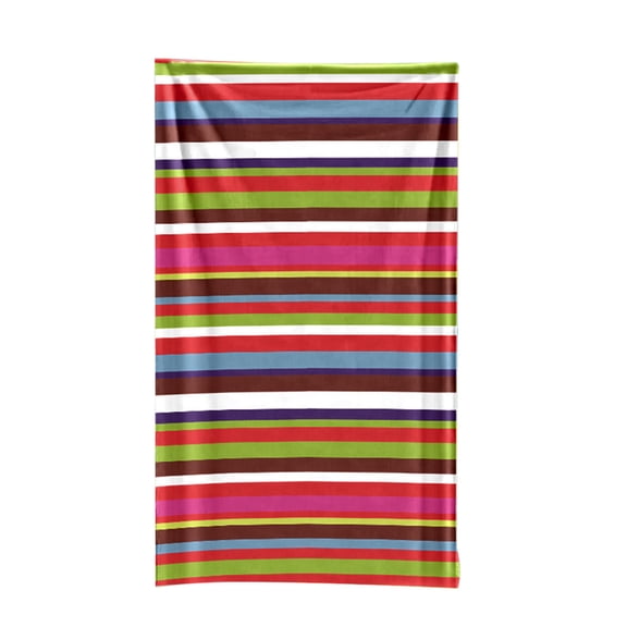 Microfiber Beach Towel Super Absorbent Lightweight - 55x27in Compact Travel Pool Blanket, Quick-Dry Sand-Resistant Towel for Adults/Kids (Multicolor Stripes)