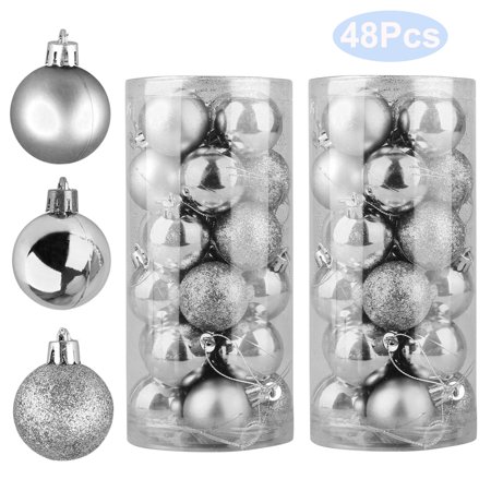 24pcs 48pcs Christmas 30mm Balls Ornaments For Xmas Christmas Tree