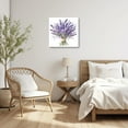 thumbnail image 5 of ZHONGYUTONG Lavender Bathroom Wall Decor Purple Lavender Canvas Wall Art Floral Plants Painting Print Modern Bedroom Decor Frame (28.00"x28.00"), 5 of 6