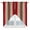 Red, variant on Sage Green Kitchen Window Curtains, Swag Curtains Valance for Bedroom Living Room Bathroom, Farmhouse Wood Grain Vintage Brown Striped Rod Pocket Window Curtain Block Drapes 2 Panels 28"x36"
