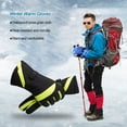 thumbnail image 2 of Guantes de esquí Qarigey 1 par térmicos invierno pantalla táctil Verde negro, 2 of 6