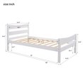 thumbnail image 7 of Twin Size Wood Platform Bed with Headboard and Wooden Slat Support, 7 of 7