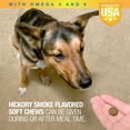 thumbnail image 5 of VetIQ Skin & Coat Supplement, Hickory Smoke Flavored Soft Chews for Dogs, 90 Count, 11.1 oz, 5 of 11