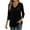 Black-02, variant on STETMN Cowl Neck Tops for Women 3/4 Sleeve Lightweight Pullover Shirt Casual Slim Fit Solid Tunic T-shirt
