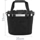thumbnail image 3 of Cesta de bicicleta delantera desmontable para manillar fabricada en tejido impermeable negro Fason LL-1701, 3 of 7