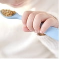 thumbnail image 5 of MinikOiOi Scooper - Mineral Blue 100% Food Grade Silicone Scooper Toddler Spoon, Baby Training Spoon 6 Months +, BPA-Free, Gentle On Teething Gums, Supports Baby Led Weaning, Dishwasher Safe, 5 of 5