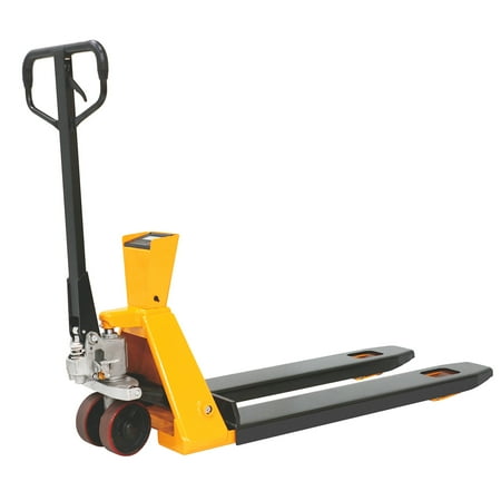 

APOLLOLIFT Scale Pallet Truck Hydraulic Hand Pallet Jack 4400lb 14.3 Fork Inner Size 27 Fork Width