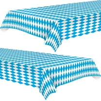 Oktoberfest Party Decoration: Table Cover 54" x 108" (2 Pack Plastic tablecloths)