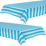 Oktoberfest Party Decoration: Table Cover 54" x 108" (2 Pack Plastic tablecloths)