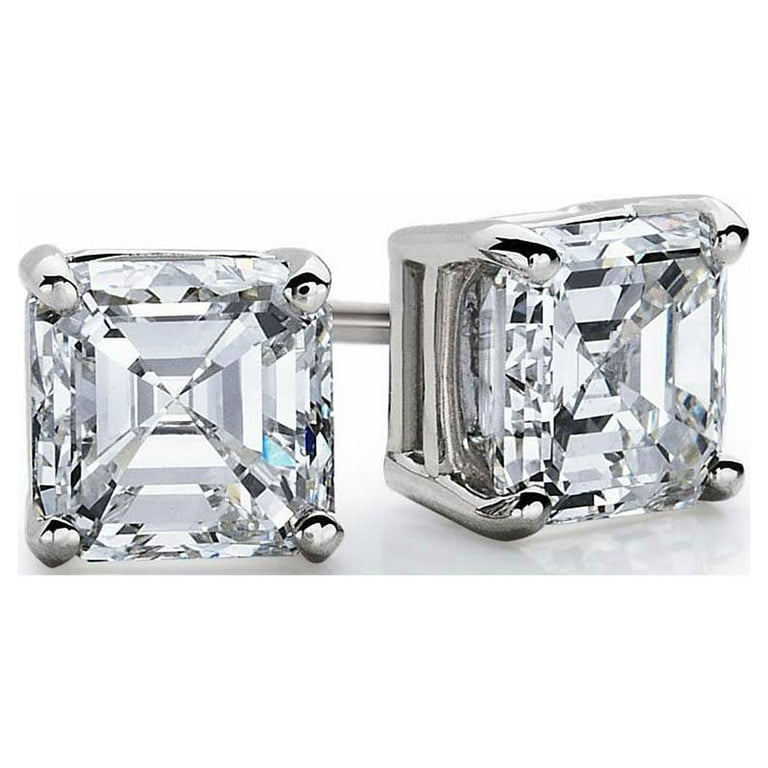 Asscher hot sale cut earrings