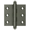 thumbnail image 3 of Deltana CH2020U15A 2" x 2" Hinge, w/ Ball Tips in Antique Nickel, 3 of 3