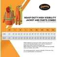 thumbnail image 6 of Pioneer Hi Vis Waterproof Heavy Duty Rainsuit - Hooded Rain Jacket and Bib Pants - 210D Oxford Poly/PVC - Yellow/Green, 6 of 9