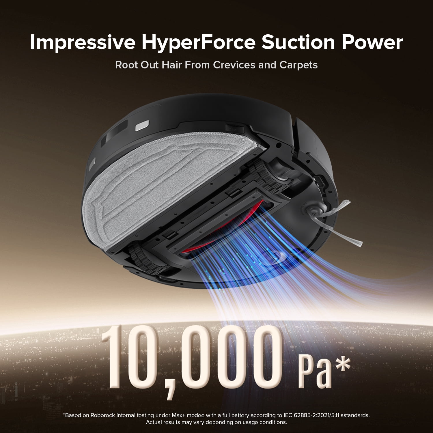 Roborock Q10 X5+ Robot Vacuum and Mop, Self-Emptying, Hands-Free Cleaning for up to 7 Weeks, 10,000Pa Suction, Obstacle Avoidance, LiDAR Navigation, No-Go Zones
