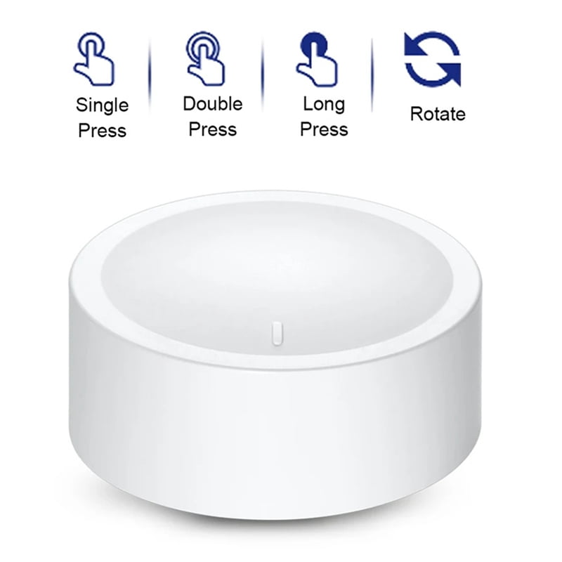 2X Tuya ZigBee Knob Switch Wireless Scene Button Rotatable Dimmer Switch Smart Home Automation Linkage Remoter