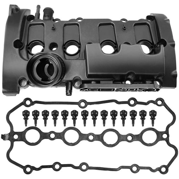 A-Premium Engine Valve Cover with Gasket Compatible with Volkswagen Eos 2007-2008 Golf R 2012-2013 GTI Passat 2006-2008 L4 2.0L