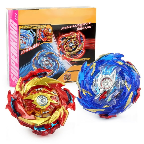 Jouets Gyros Burst B174 Toupie de Combat avec Étincelle Règle à Tirage Bidirectionnel Lanceur Cadeaux pour Enfants