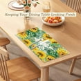 thumbnail image 4 of Sunflower Placemats for Dining Table, 18 x 12 inch, Set of 4 Yellow Flax Table Mats with Vintage Floral Design for Picnic and Home Decor, 4 of 11