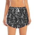 thumbnail image 2 of Picia Daisies Flowers Pattern Women's 2 in 1 Athletic Running Shorts High Waisted Workout Casual Gym Sweat Shorts with Comfy Liner Zipper Pockets-Medium, 2 of 9