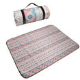 thumbnail image 3 of CSChome Outdoor Picnic Mat Aluminum Film Base Foldable Picnic Blanket Composite Process Camping Waterproof Damp-Proof Mat Retro Pattern, 3 of 7