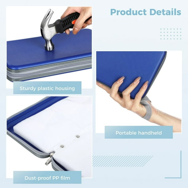80 Capacity Plastic Disc Storage Organizer: Hard Shell DVD/CD/VCD