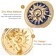 thumbnail image 4 of 2 broches retro elegantes con forma de círculo redondo y personalidad para decoración., 4 of 6