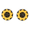 thumbnail image 3 of Mecanum Roue Mecanum Abs, Caoutchouc Mecanum Roue Omnidirectionnel pour Smart Robot Pièces de Voiture Accessoires Jouet Cfor OMPonents 60Mm2 Paires, 3 of 8