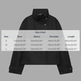 thumbnail image 4 of Kezqiaxn Women's Coats Fashion Long Sleeve Button Stand Collar Winter Loose Casual Jacket Lounge Outwear Cute Clothes Black M, 4 of 6