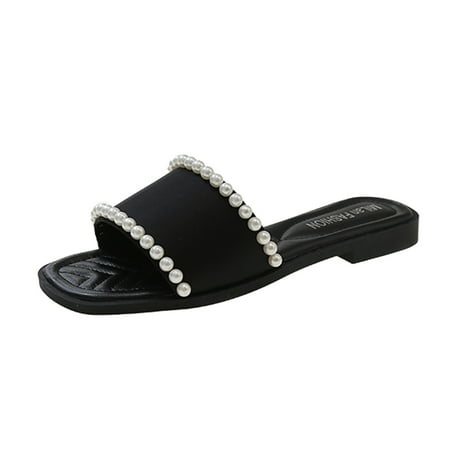 

Sngxgn Women s Sandals Comfortable Flip Flops for Women with Arch Support Summer Casual Wedge Sandals Shoes CasualPlatform Slippers For Women Black 7