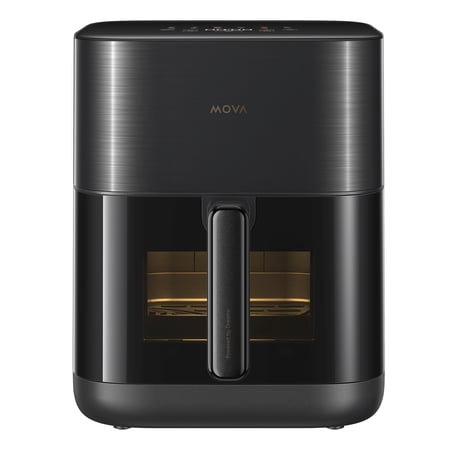 MOVA FD10Pro 6.3 qt Air Fryer, Black - Digital Display, Visible Window, 11 Preset Cooking Modes