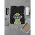 thumbnail image 3 of Alien Abducting Kittens T-Shirt Men -Smartprints Designs, Male 3X-Large, 3 of 4
