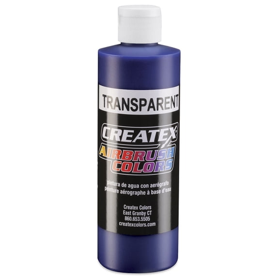 Createx Airbrush Color - 8 oz, Transparent Brite Blue