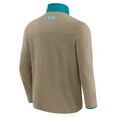 thumbnail image 3 of Men's NFL x Darius Rucker Collection by Fanatics  Tan Miami Dolphins Heavyweight Polar Fleece Full-Zip Jacket, 3 of 6