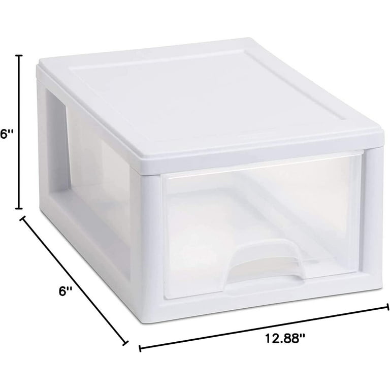 Sterilite Small Box Modular Stacking Storage Drawer Container