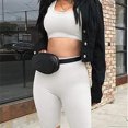 thumbnail image 4 of Leggings Fitness Sport Stretch Short Pants Mujer Pantalones de yoga, Blanco, XL Methold AP002149-12, 4 of 7
