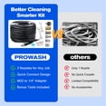 thumbnail image 6 of Sewer Jetter Kit for Pressure Washer 50FT, Jet Drain Cleaner Hose, Corner Rotating Button Nose Sewer Jetting Nozzle 1/4 In NPT, Sewer Jetting Nozzles Kit with Spanner Tape Pearl Corsage Pin, 5800PSI, 6 of 7