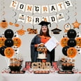 thumbnail image 3 of JOYMEMO Graduation Party Decorations 2024 Orange and Black - Congrats Grad Banner Cake Topper with Cupcake Toppers, Class of 2024 Hanging Swirls, Graduation Party Supplies, 3 of 7
