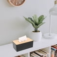 thumbnail image 6 of DRAFIDEEP Rectangular Tissue Box Holder Modern Style Wood 1Pcs 8.5x12x21.5in, 6 of 6