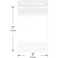 x 7" (Pack of 200), 4 Mil with WhiteBlock Heavy Duty Zipper Reclosable