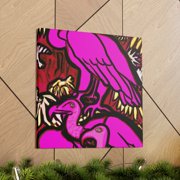 Vultures Roosting Besides - Canvas