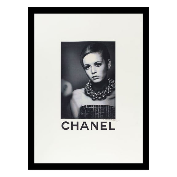 Twiggy Designer Fashion Framed Print