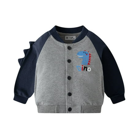 

Boys Colla Jacket Cat Jacket for Boys Kids Toddler Baby Girls Boys Autumn Winter Dinosaur Cartoon Print Cotton Pullover Long Sleeve Jacket Coat Sweatshirt Clothes Youth Boy Coats