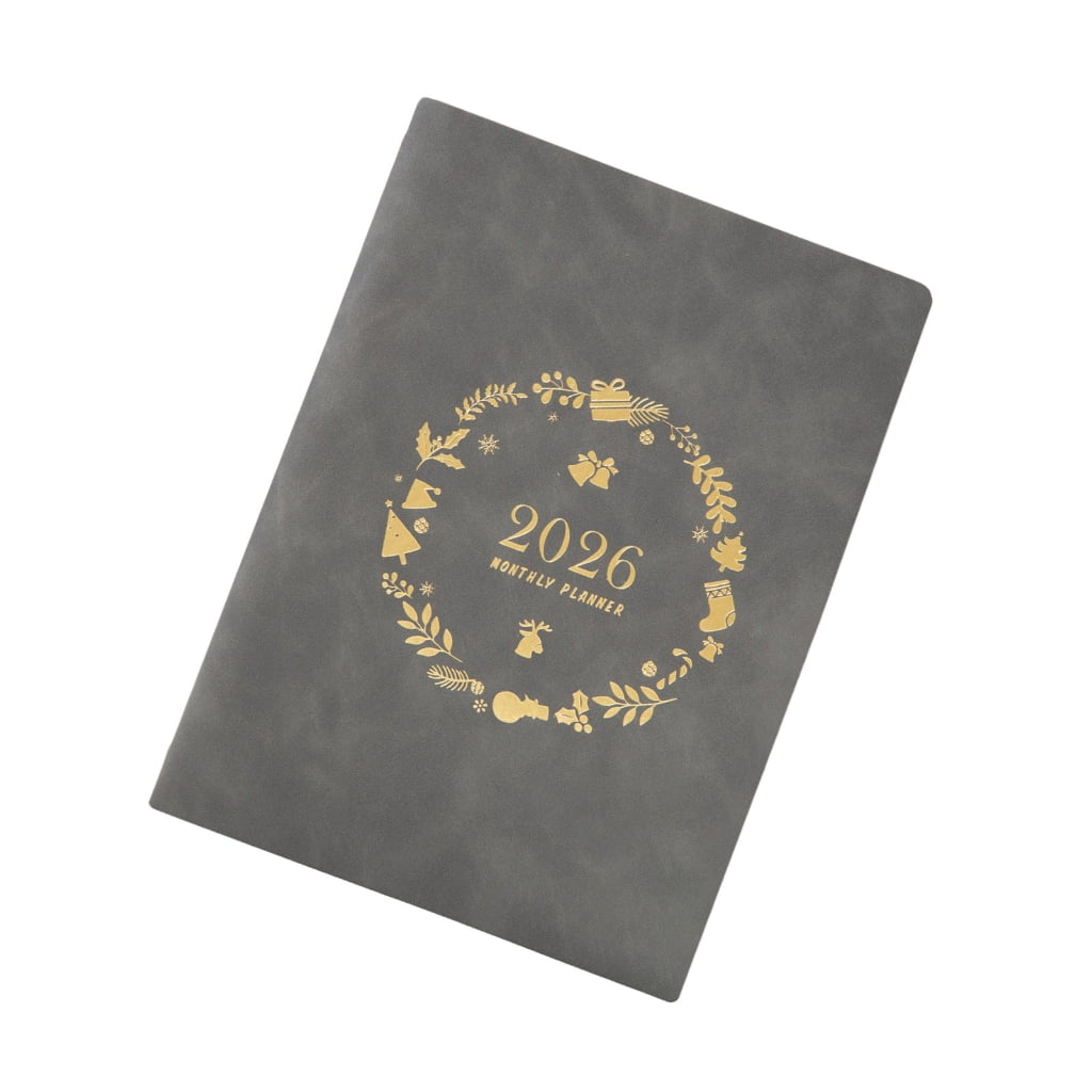 2026 Weekly Planner Notebook with Refillable 6 Rings Leather Binder Cover Dated