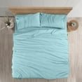 thumbnail image 3 of Juego de sábanas Utopia Bedding King de microfibra cepillada para spa, color azul, 3 of 6