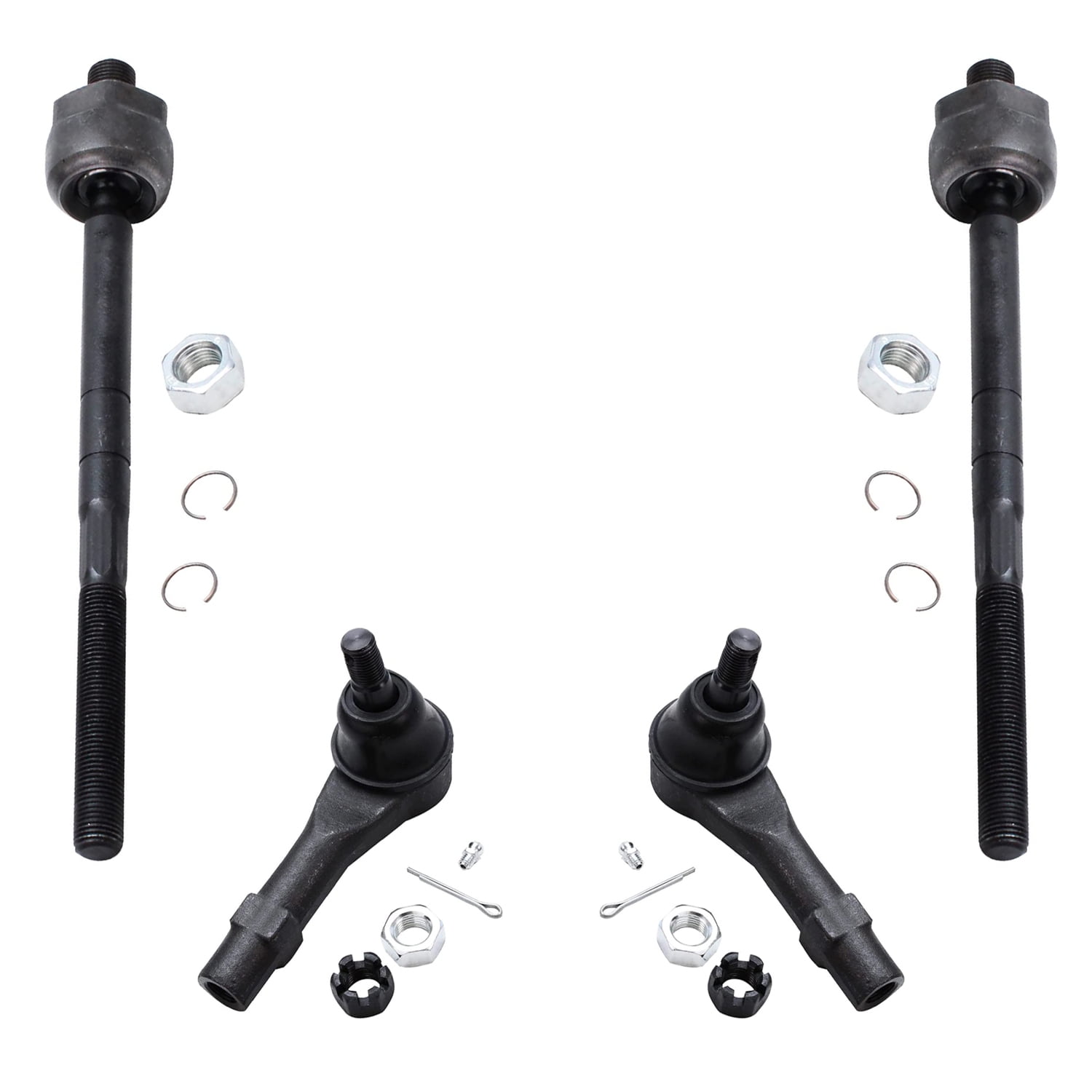 Detroit Axle - Front End 12pc Suspension Kit for Ford Explorer Ranger Mercury Mountaineer Mazda B2500 B3000 B4000, Upper Control Arms Lower Ball Joints Tie Rods Sway Bars 2 Boots Replacement