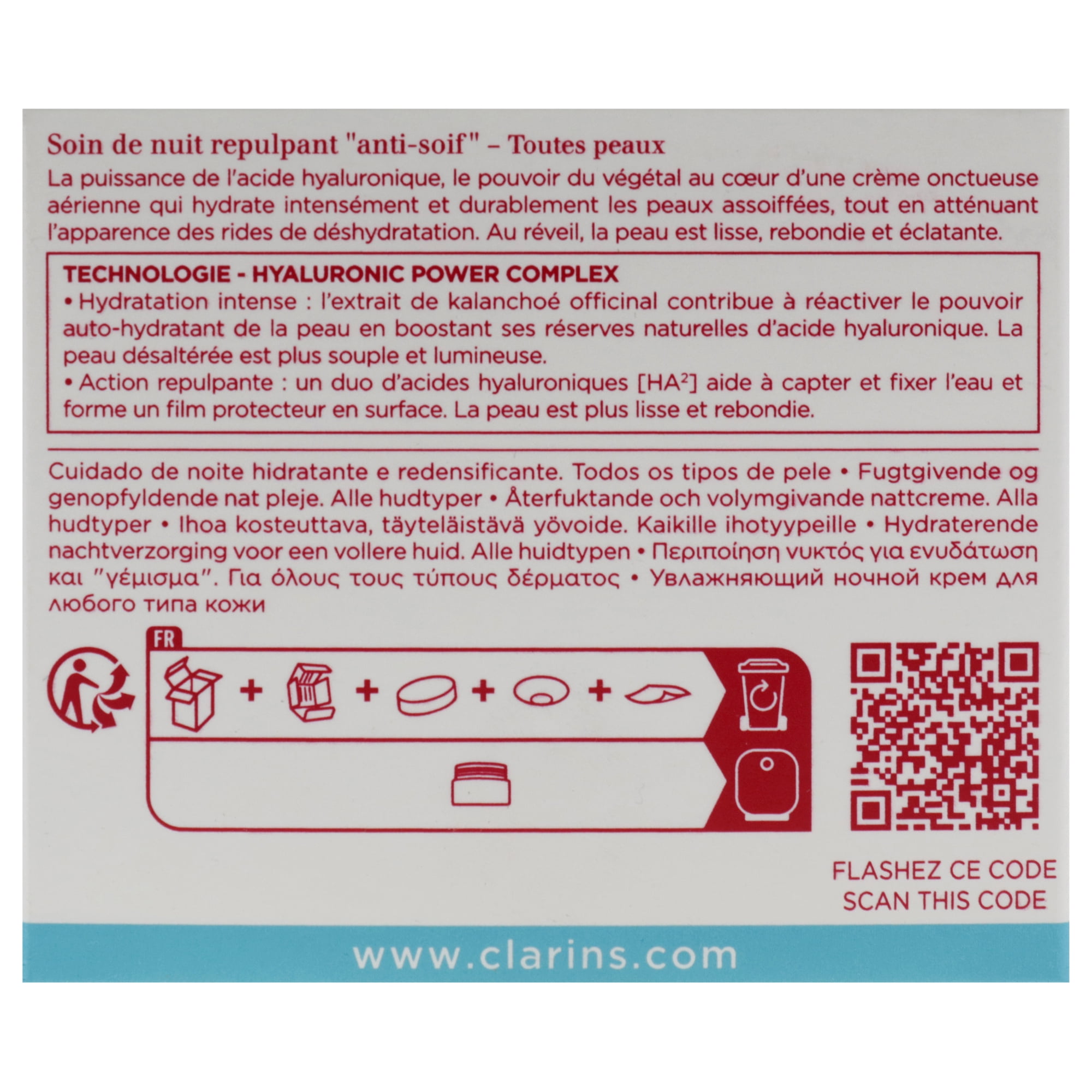 Clarins Hydra-Essentiel Night Moisturizer , 1.7 oz Moisturizer
