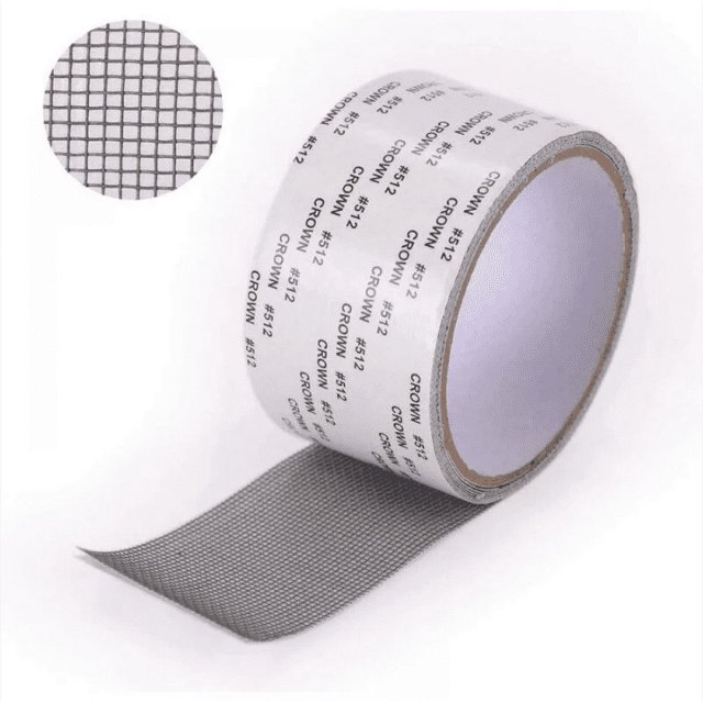 Ruban Adhésif Réparation Moustiquaire - Patch Réparation Moustiquaire Kit de Réparation de Fenêtre Kit de Moustiquaire Adhésif Réparation Réparation Moustiquaire 5 x 2 m (gris)